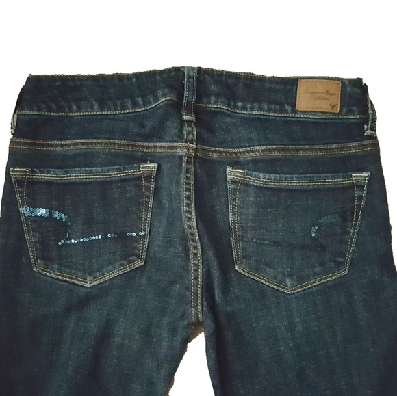 American Eagle Outfitters Dark Blue Boot Cut Jeans - Picture 2 of 4